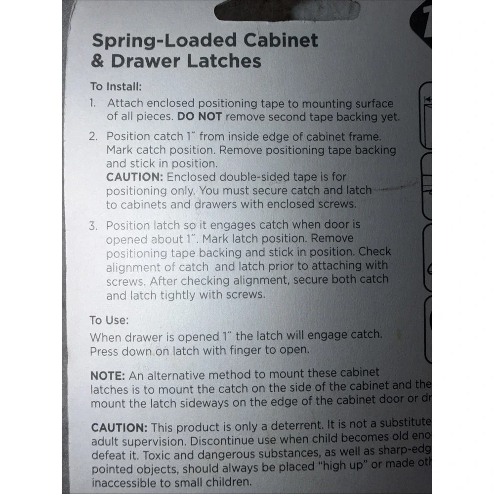 Safety 1st Spring Loaded Cabinet & Drawer Latches ( 10 Pack) NEW 48392